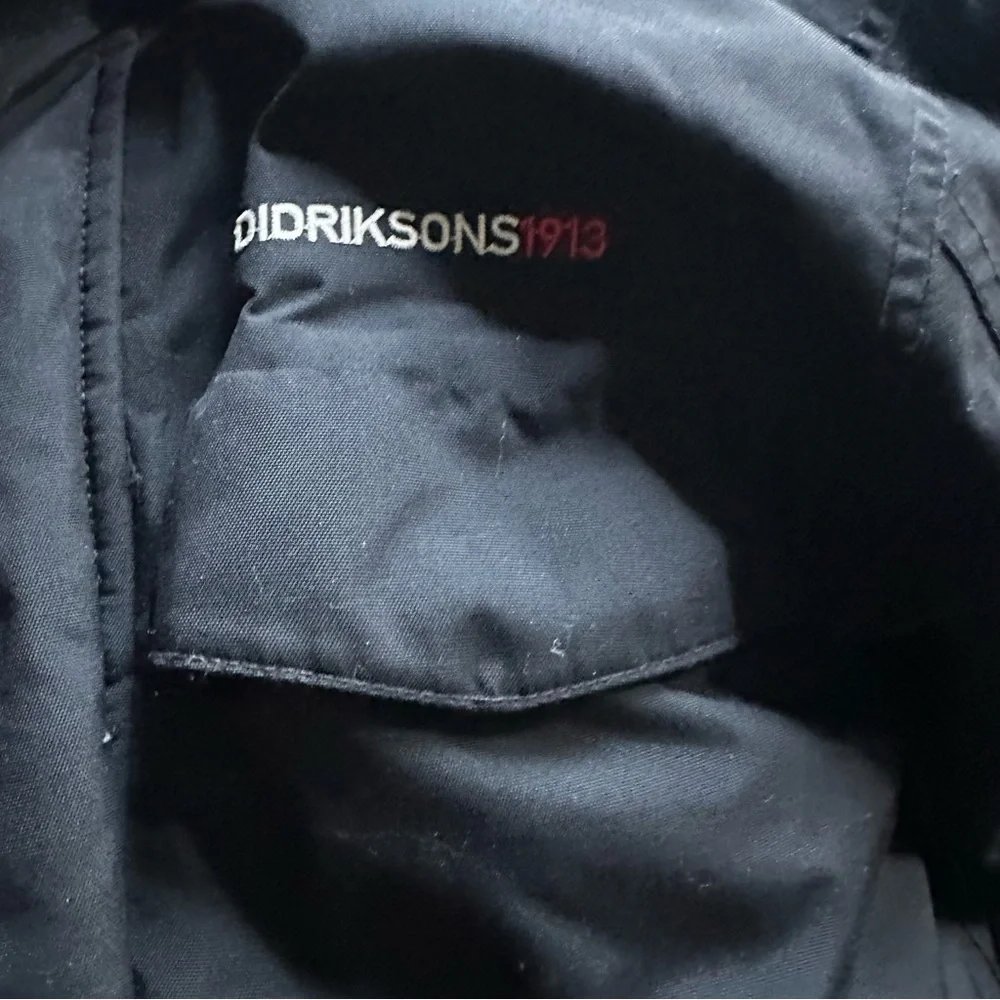 DIDRIKSONS Black Parka Winter‎ Jacket Waterproof Sherpa Lined Size 14-16